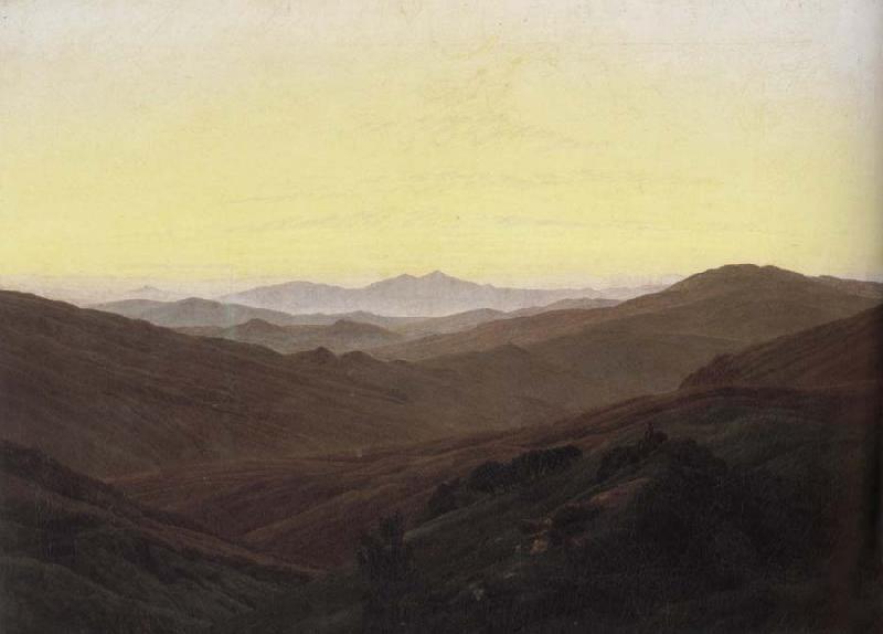 Caspar David Friedrich The Riesengebirge Mountains